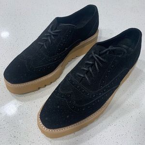 Silent D Tilear Suede Oxford Platform Shoes